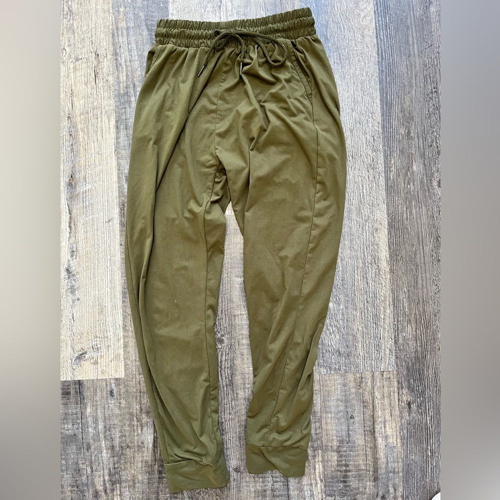 Olive green joggers